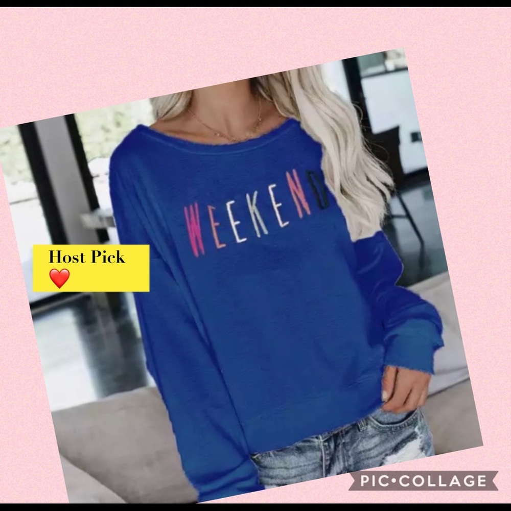 - NEW Crewneck Sweatshirt Graphic Print Cozy - Picture 2 of 7